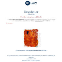 Newsletter - Mai 2020 - Droit des entreprises en difficulté